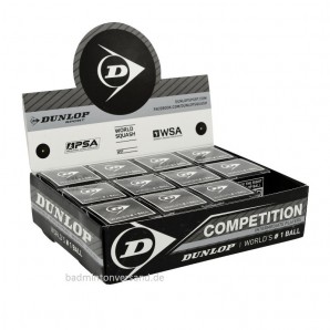 Dunlop Squashball Competition 12 Stück