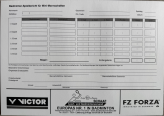 Badminton - Spielberichtsblock Minimannschaft